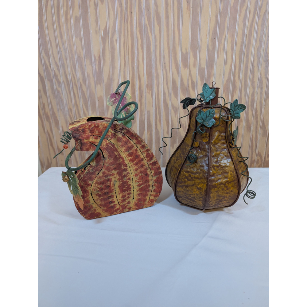 Fall Home Decor Metal Oversized Squash / Gourds - Picture 2 of 9
